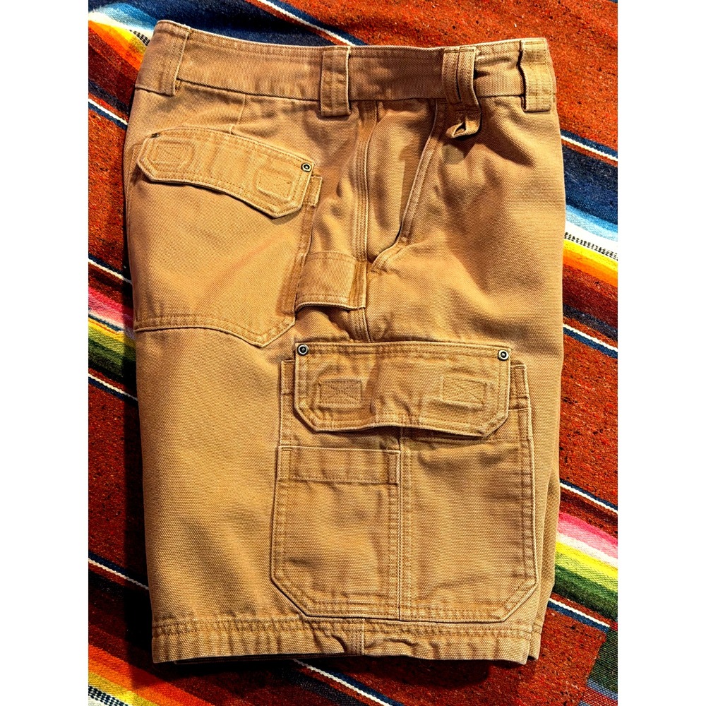 Duluth Trading Co Men's 34 Brown Cargo Shorts Relaxed - Picture 6 of 8